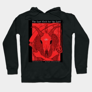 Goat Skull Scythe Last Exit Hoodie